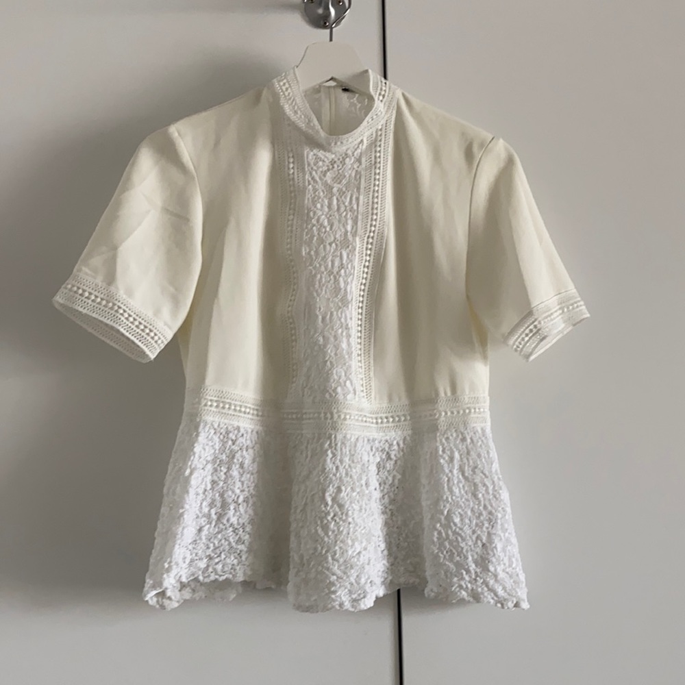 White lace blouse